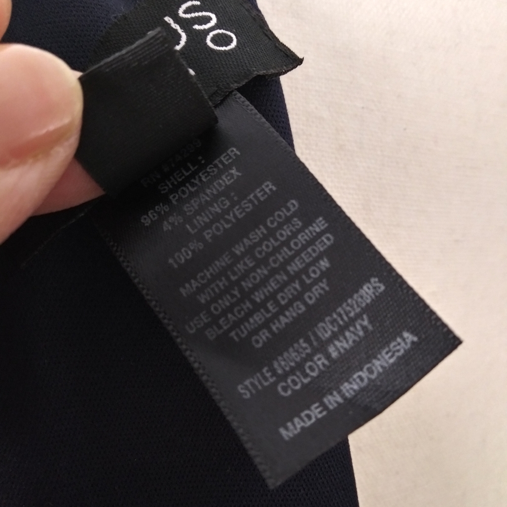 ENFOCUS STUDIO NAVY Hi Low Fit And Flare Dress - Picture 7 of 8